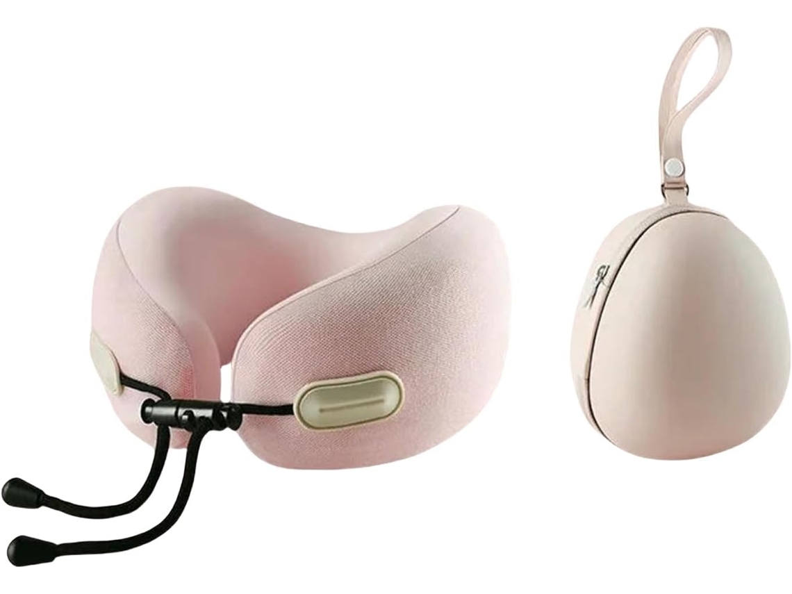 Almohada De Viaje Para El Cuello | Almohada Para El Cuello De Espuma Viscoelástica, En Forma De U, Diseñada Ergonómicamente Para Brindar Apoyo.