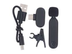 Micrófono De Solapa Inalámbrico De 2,4 Ghz Con Cancelación De Ruido, Clip Omnidireccional De 360°, Velocidad De 6h, Para Grabación Y Transmisión En Directo.