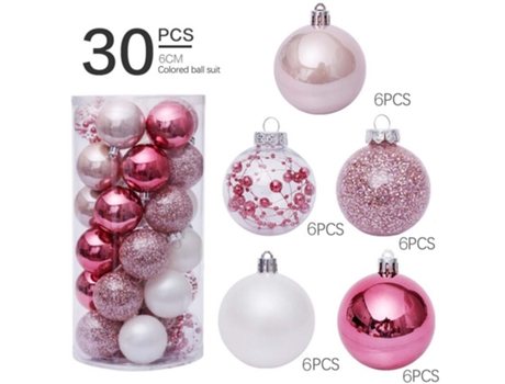 30 bolas de Navidad decorativas para árboles de Navidad.