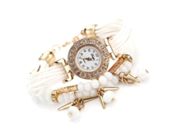 Reloj De Mujer De Estilo Sencillo Con Números Romanos, Correa De Piel Negra Y Esfera Blanca.