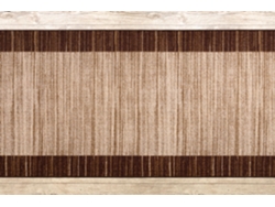 Alfombra de Pasillo con Refuerzo de Goma 100 cm Streifen Marrón