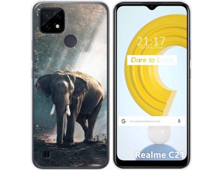 Carcasa Realme C21 TUMUNDOSMARTPHONE Elefante Multicolor