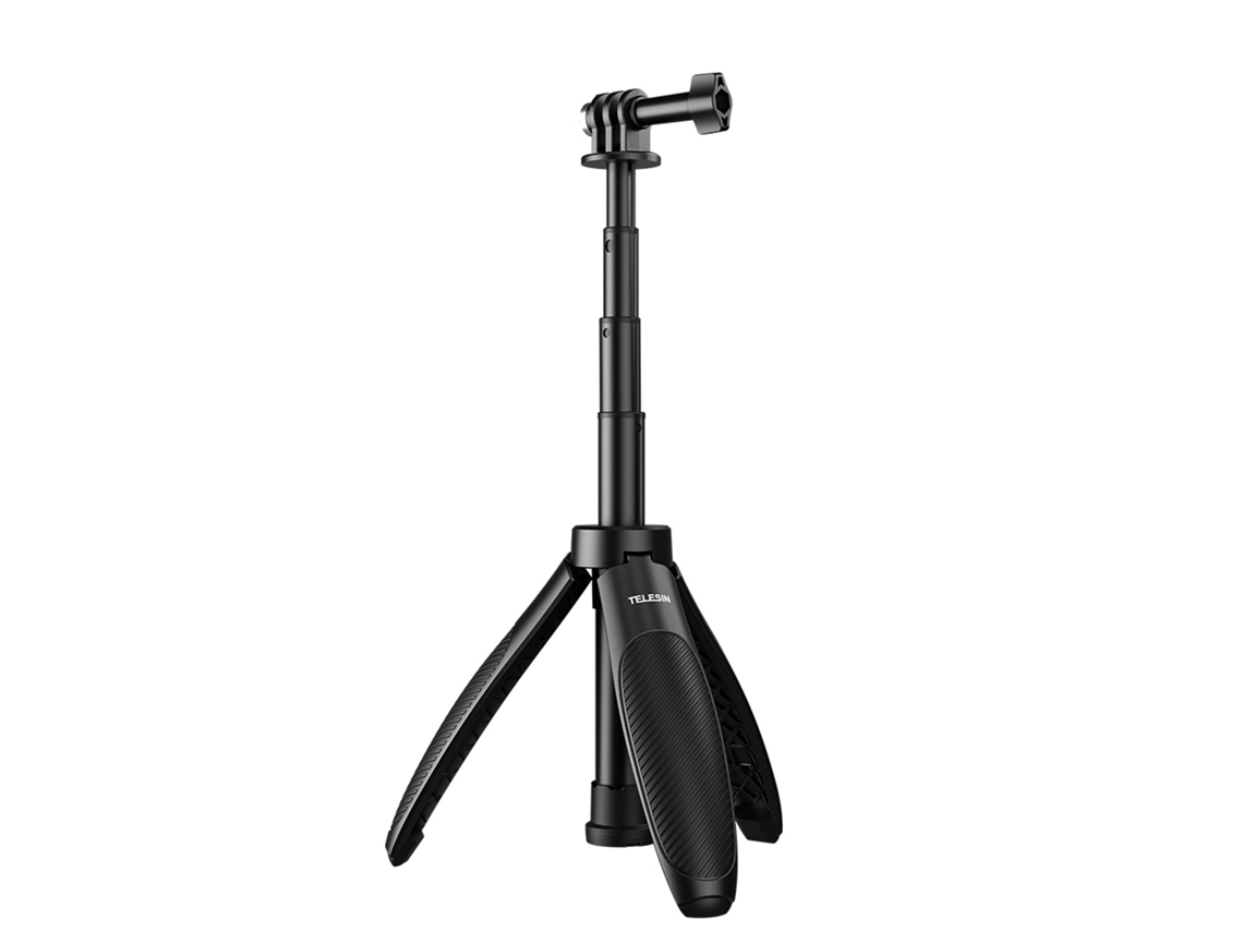Trípode para cámara deportiva, palo selfie y trípode de oficina compatible con GoPro y cámaras de acción.