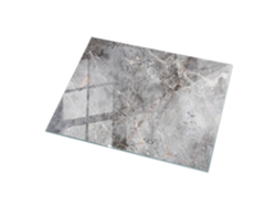 Tablero de mesa rectangular de Espelharte (120 x 80 cm - Diseño de mármol natural - Gris)