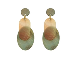 Pendientes Geométricos De Acrílico, Redondos, Ovalados, Exagerados, Con Aguja De Plata Minimalista Para Mujer.