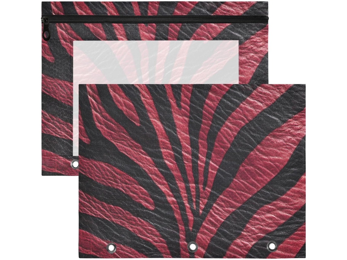 Besportble Neceser De Piel Animal Y Tela Resistente Borrar 31 X 24,1 Cm