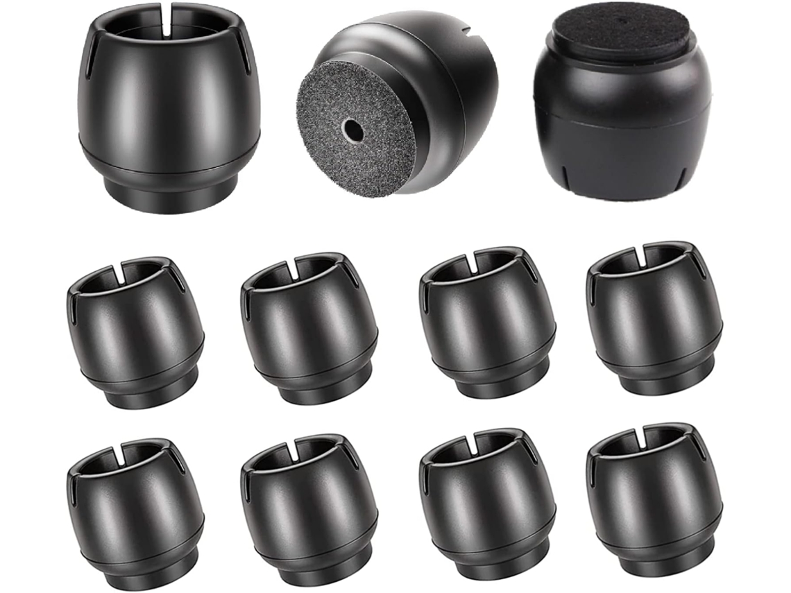 Juego de 12 protectores redondos de 17 y 21 mm para munición
