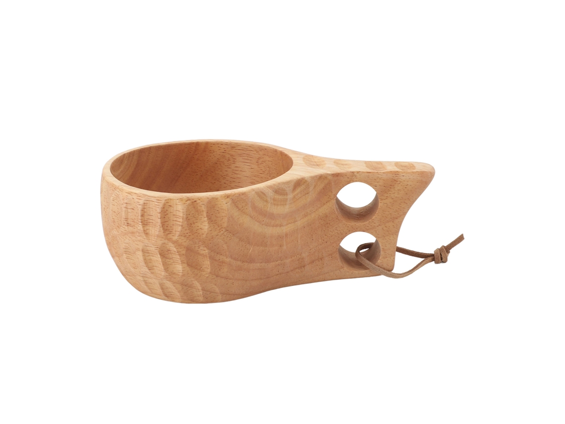 Taza De Madera Con Asa De 350 Ml, Portátil, Para Café, Té, Leche Y Otras Bebidas, Color Claro.