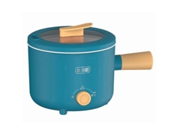 Mini Sartén Eléctrica Antiadherente Para Dormitorios Universitarios: Ideal Para Cocinar Fideos, Saltear Carne, Sopas Y Pastas. Blue Peacock (reino Unido).