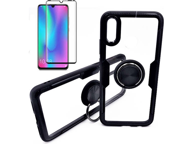 Kit Carcasa y Protector Cristal 5D Huawei P30 Clear Armor Transparente