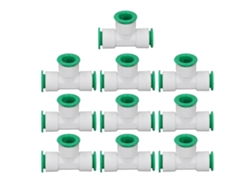 2026velora-conector T De 3 Vías 10 Piezas, Adaptador De Tubería De Agua De Conexión Rápida, 32mm/1.3in Id Para Riego