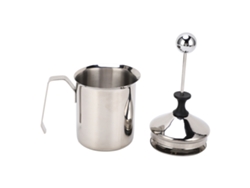 Cremadora Manual Para Leche De 500 Cc, De Acero Inoxidable, Doble Capa Con Mango Grueso Para Café.