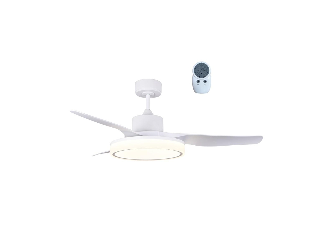 Ventilador Led Dc Aran 1320Mm 36W 3Cct 3200Lm Blanco Oscuro CRISTALRECORD