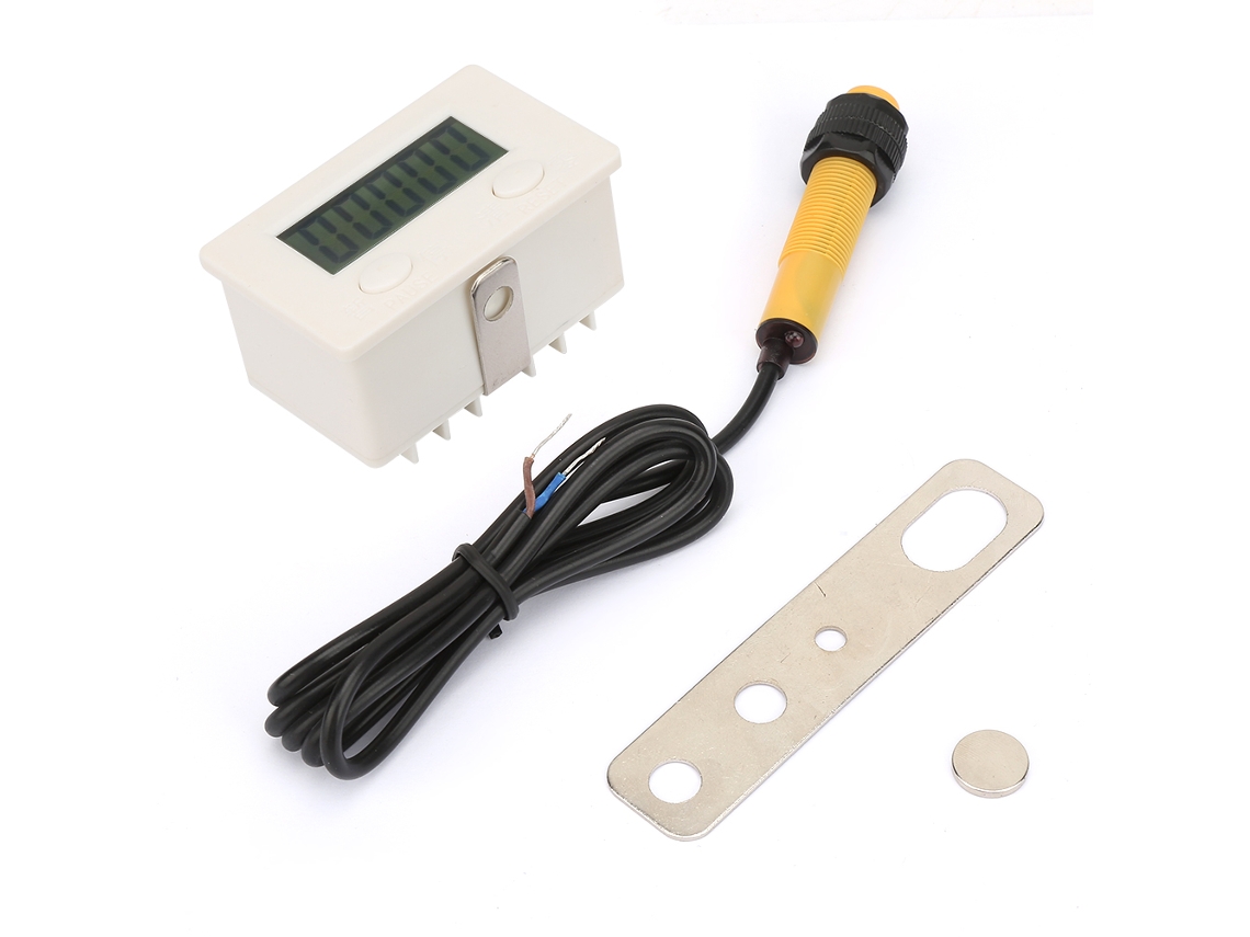 Contador Eletrônico Digital Com Sensor De Proximidade Por Indução Magnética E Punch