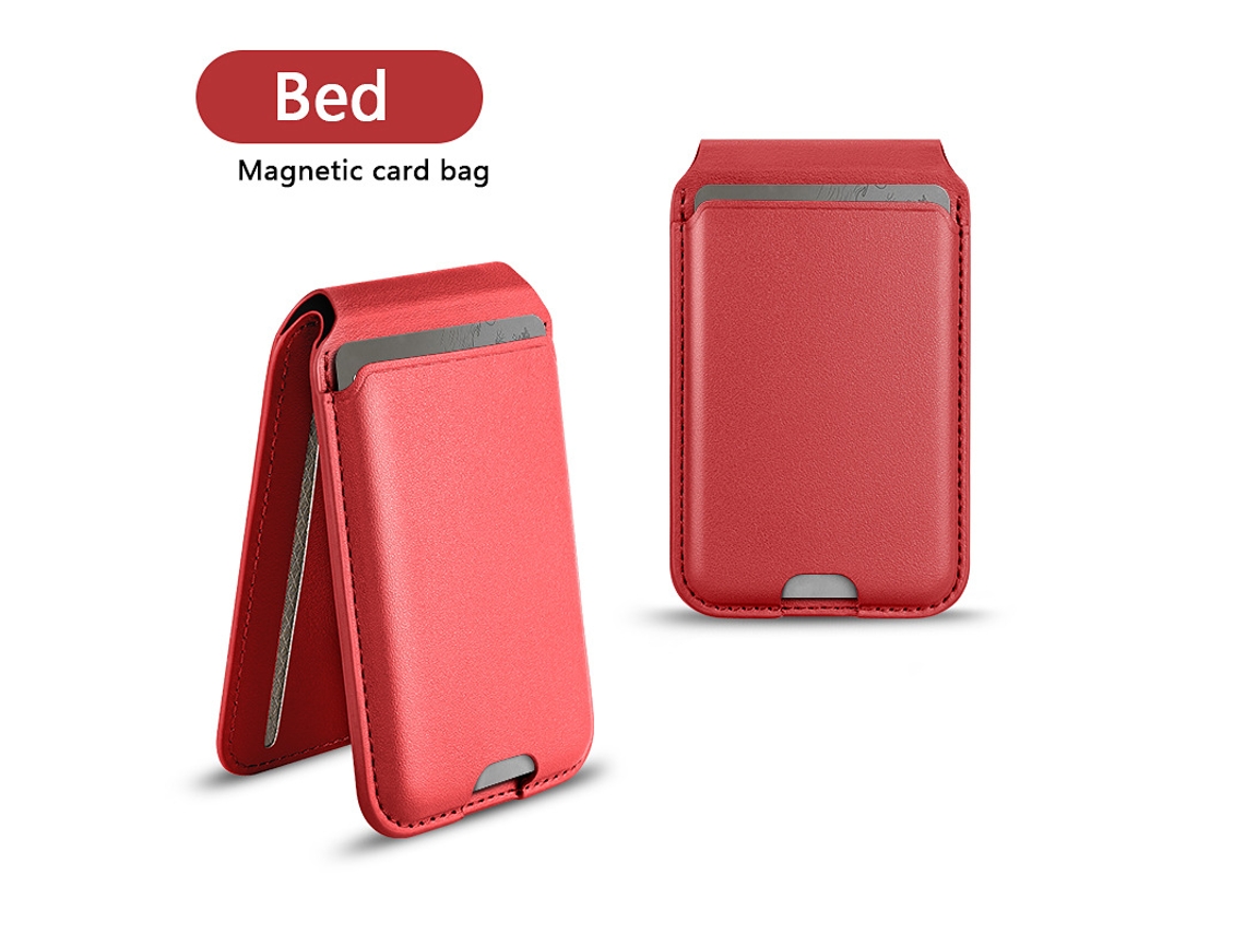 Cartera Magsafe HENTEN HOME para iPhone 17/16/15/14/13/12, color morado.