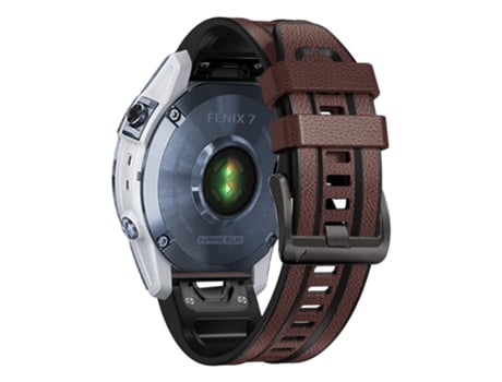 Correa de Silicona liberación rápida 26mm para Garmin Tactix 7 Pro/Fenix 7X/Fenix 6X Pro - marrón oscuro