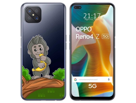 Carcasa Oppo Reno 4Z 5G TUMUNDOSMARTPHONE Dibujos Transparente Multicolor