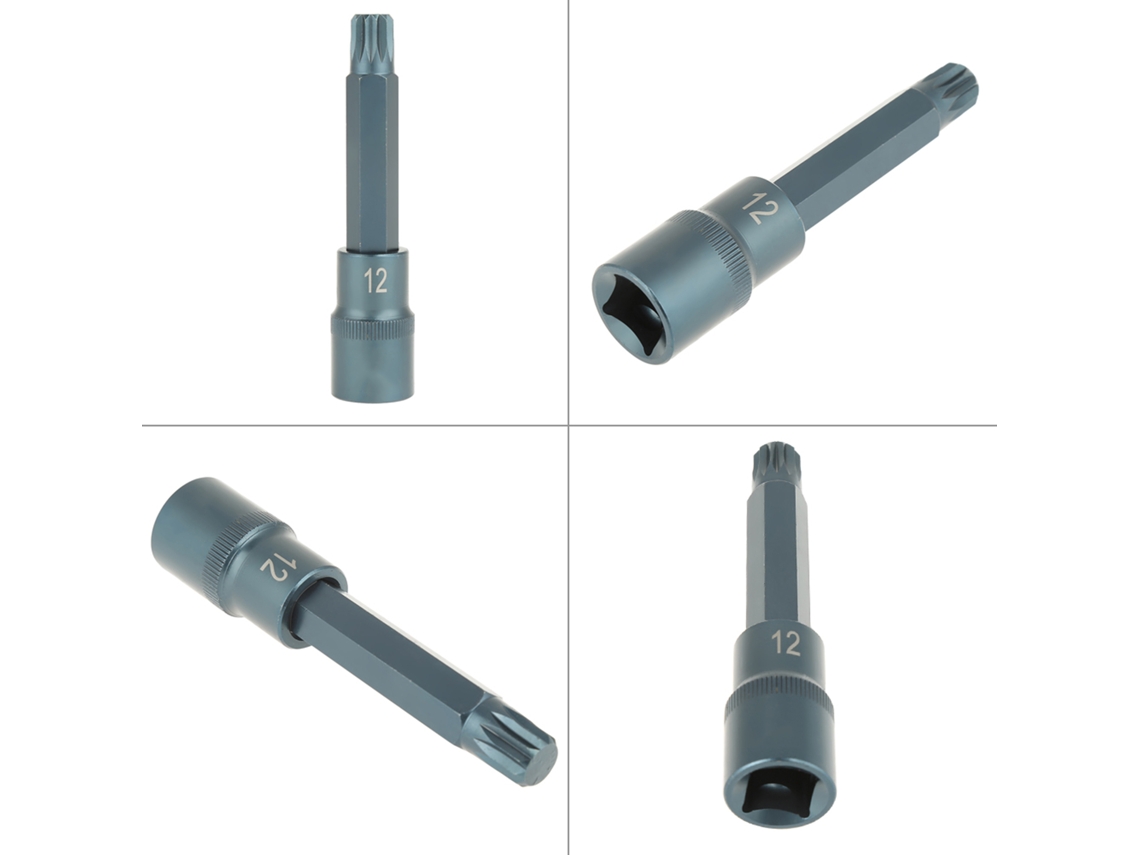 Destornillador Eléctrico 12 Puntos Socket Bit 1/2" 100mm (m12) Herramienta De Conducción De Potencia