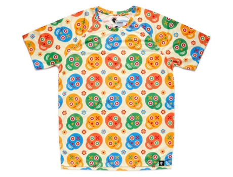 Camiseta de Hombre para Running HOOPOE Skully Multicolor (L)
