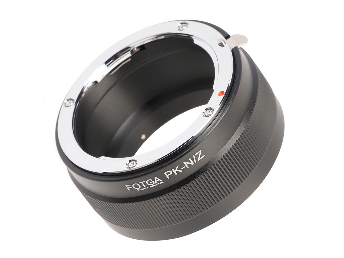 Adaptadores de lentes para cámaras Nikon Z6, Z7, Z50 y Pentax, anillos metálicos.