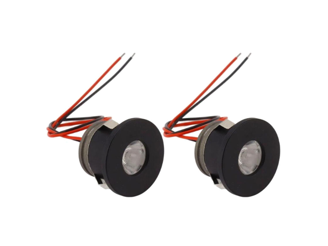 Bj-2 Peças Mini Lâmpadas Led 1w 80lm Alumínio Embutido Lâmpada De Teto Para Quarto Estúdio Carro