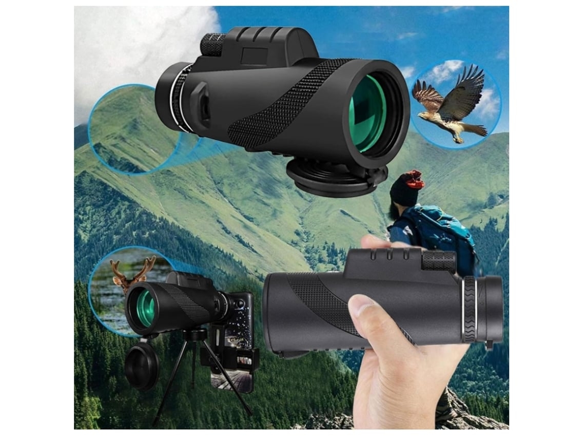 Telescopio monocular HD 12x50 Bak 4 Prism de alta potencia y lente FMC. Monoculares compactos para adultos. Visión más amplia para observación de aves.