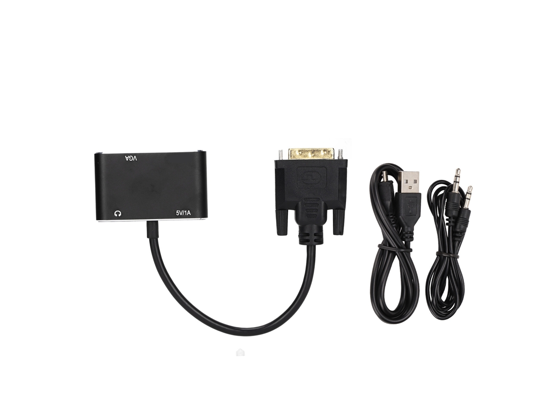 Adaptador Splitter 2 En 1 Dvi A Vga Interfaz Multimedia De Alta Definición Accesorios De Computadora