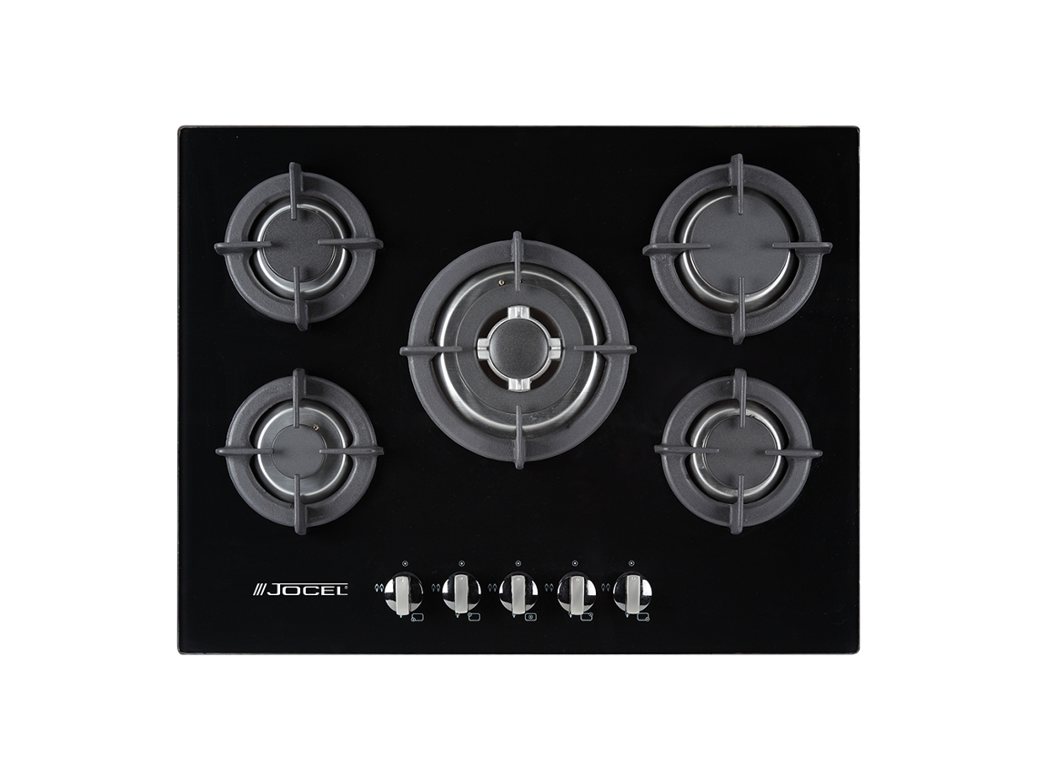 Placa de Gas JOCEL JPEMGBG-705A (Gas Natural - 70 cm - Negro)