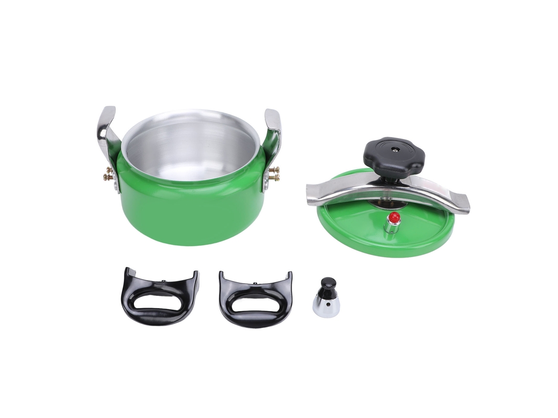 Olla A Presión Canner Con Doble Fondo De Aleación De Aluminio, 2 Litros, Para Cocina De Gas, Color Verde.