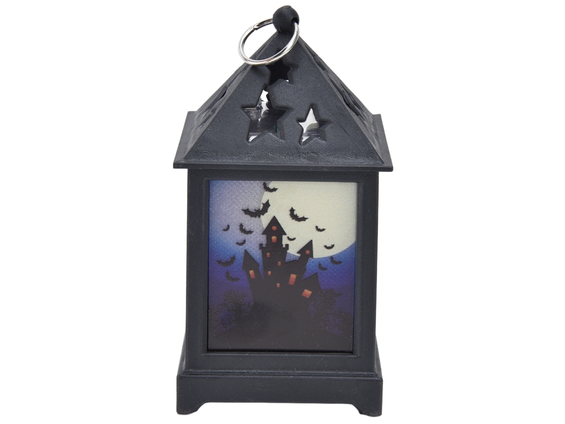 Rebe-linterna De Halloween Con Led Luz De Noche Portátil Lámpara De Fuego Para Decoración De Festivales Castillo