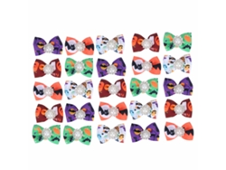 Omni-25pcs Adorno De Cabeza Para Mascota Con Moño Decoración Navidad Halloween Para Gato Perro
