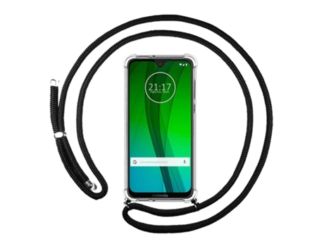 Carcasa Motorola Moto G7 / G7 Plus TUMUNDOSMARTPHONE Colgante Negro