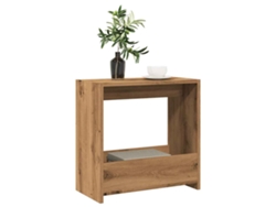 Mesa auxiliar  Mesa auxiliar  Mesa auxiliar 50x26x50cm Derivados de madera Roble artesanal Wsd551678 Lovely Home