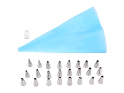 24 Piezas Boquillas De Piping De Acero Inoxidable Para Decorar Pasteles Herramienta De Repostería Diy Azul