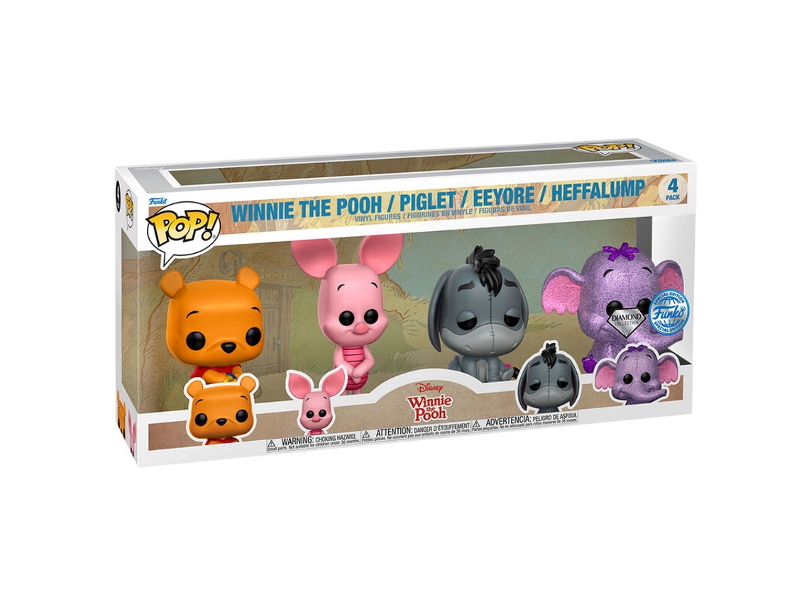 Pack Pop 4 Figuras Disney Winnie The Pooh Exclusivo Funko