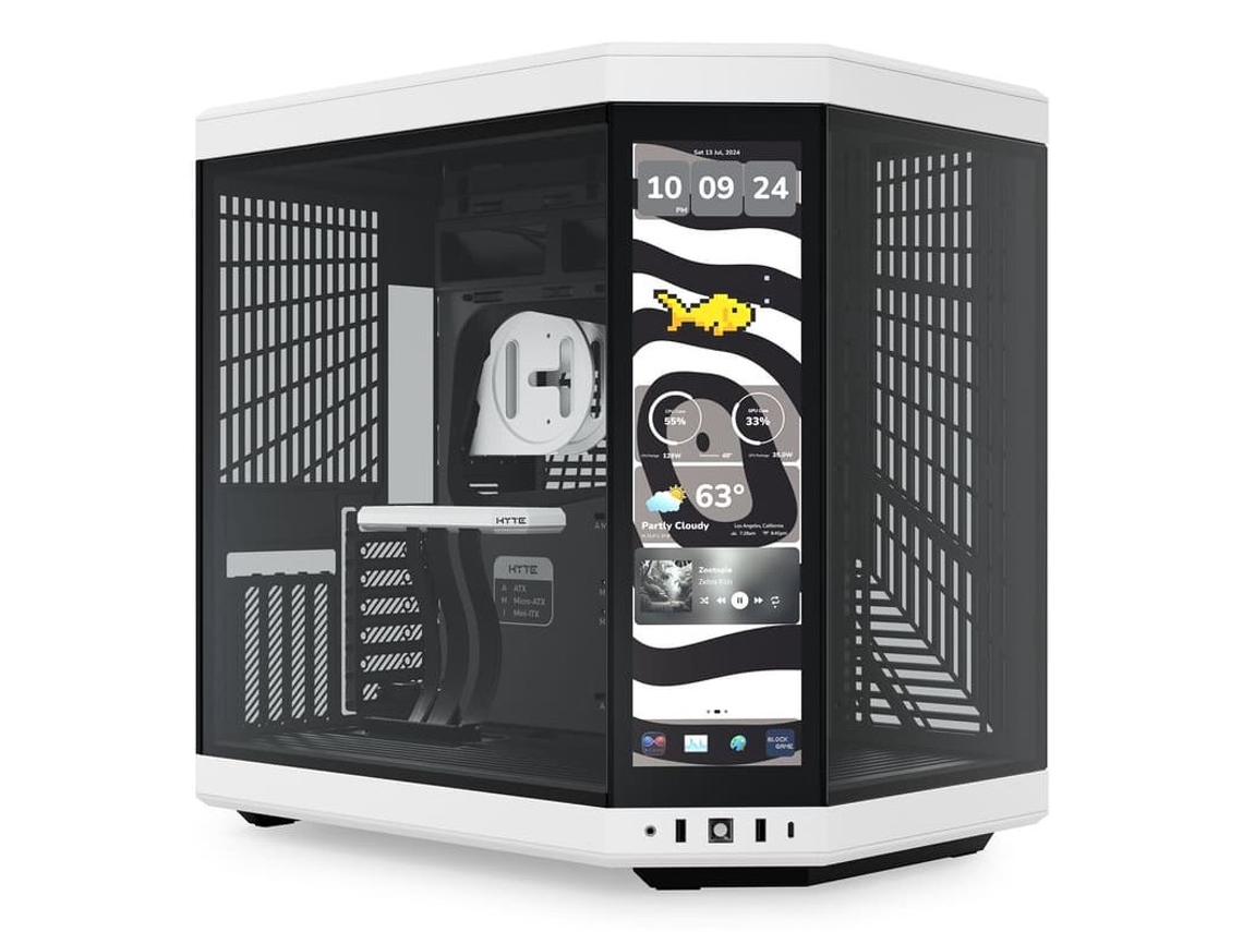 Y70 Touch Infinite Midi Tower Negro, Blanco Hyte