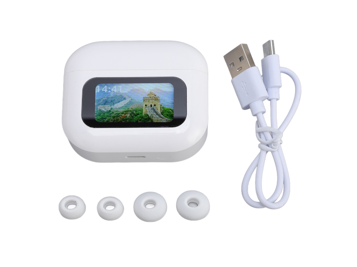 Fones De Ouvido Tradutor Com 144 Idiomas App Cancelamento De Ruído Bateria Longa Controle Tático Bluetooth 5.4 Branco Para Android