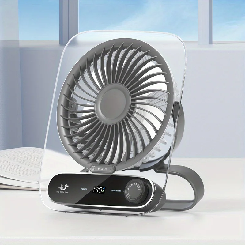(verde) Mini Ventilador De Refrigeración De Alta Velocidad, Ventilador De Escritorio Portátil, Multifuncional De Mano/escritorio/montaje En Pared.