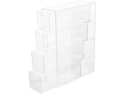 Organizador Gafas Acrílico Transparente 4 Cajones Elegante Soporte Exhibir Sol Casa