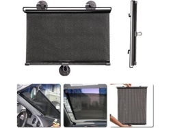 Parasol enrollable / Incluye ventosas / Parasol enrollable y ajustable para coche con protección UV para ventanas de coche 35x40 cm OEM