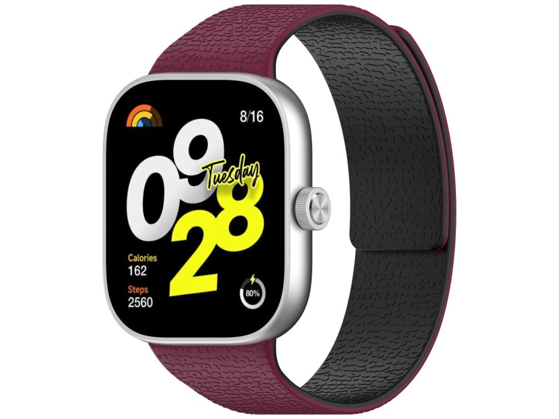 Pulsera para Xiaomi Band 9 Pro / 8 Pro - Silicona suave magnética - Textura de lichi - Conector metálico