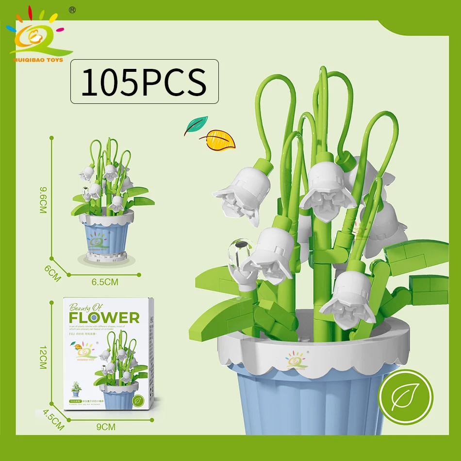 Modelo De Flor En Miniatura Con Bloque De Construcción Moc Eternal Bouquet
