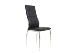 Conjunto de 2 Cadeiras de Jantar Ecopele Cami MOMMA HOME (Preto - Polipele -46x54x101 cm)