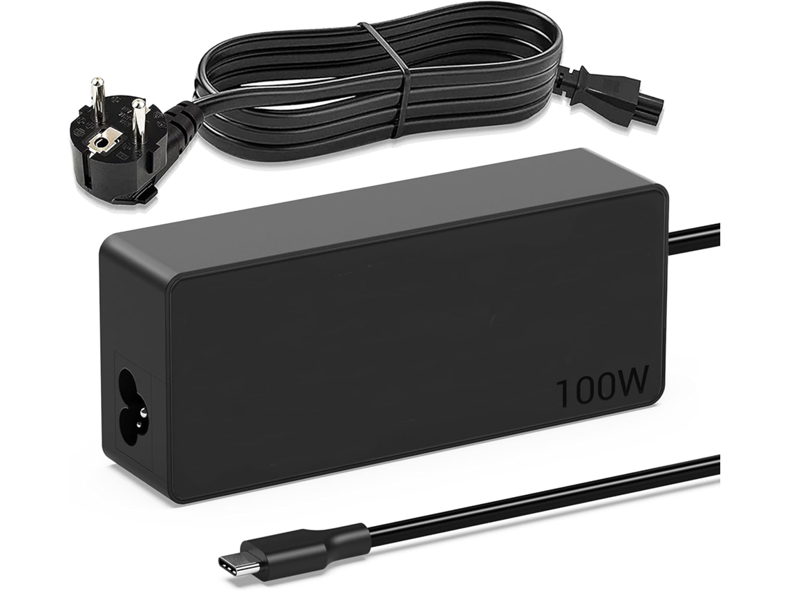 Cargador USB C de 100 W, fuente de alimentación tipo C para MacBook Pro/Air, Lenovo, Thinkpad, Dell, Latitude, Chromebook