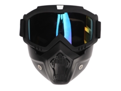2026-gafas De Moto Cross Con Protector Facial Para Dirt Bike, Atv Y Esquí Antideslizantes Coloridas