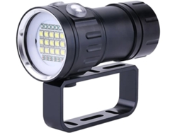 Linterna De Buceo 18000lumens Ipx8 500m 7modos 120grados Subacuática/camping Negro Yizhood
