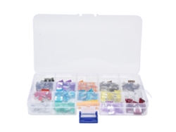 Kit De 140 Fusibles Para Automóvil Con Hoja De Aluminio, Mango Y Estuche De Almacenamiento.