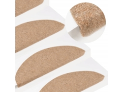 Tapetes Adhesivos Para Escaleras (10 Unidades, 65 X 22,5 X 3,5 Cm, Beige)