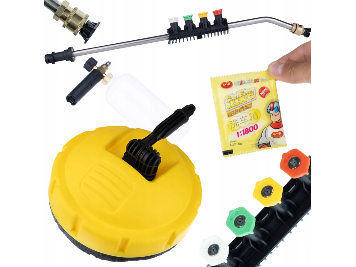 Conjunto de accesorios para hidrolimpiadora – Lanza, Canon De Espuma, Boquillas | Compatible con Kärcher K2-k7