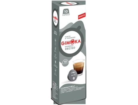 Cápsulas GIMOKA Deciso Intensidad10 (10 Cápsulas - Compatible Pingo Doce)